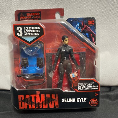 2022 Spin Master DC The Batman Selina Kyle 4'' Action Figure Mystery Card