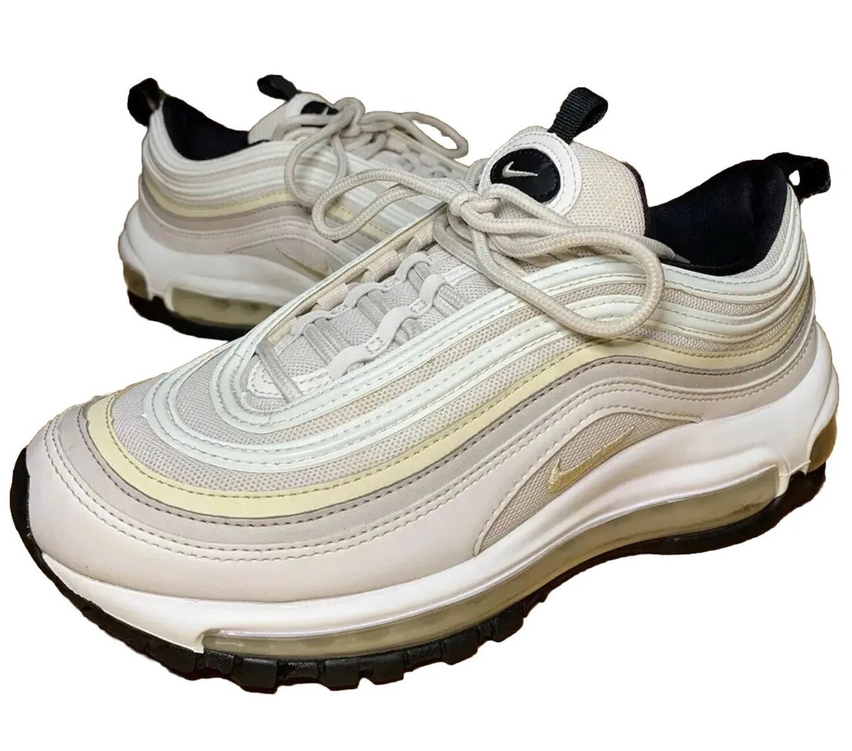 Nike AIR MAX 97 Phantom Womens White Cream Sneakers 921733-007 Size US