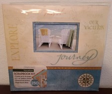 Paper Boutique 12"x12" Vacation Scrapbook Album Kit w/ Patterned Paper, Stickers