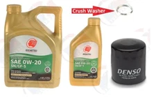 GENUINE Oil Filter 15208-AA15A + 6QTS. IDEMITSU 0w-20 Oil + Washer for Subaru