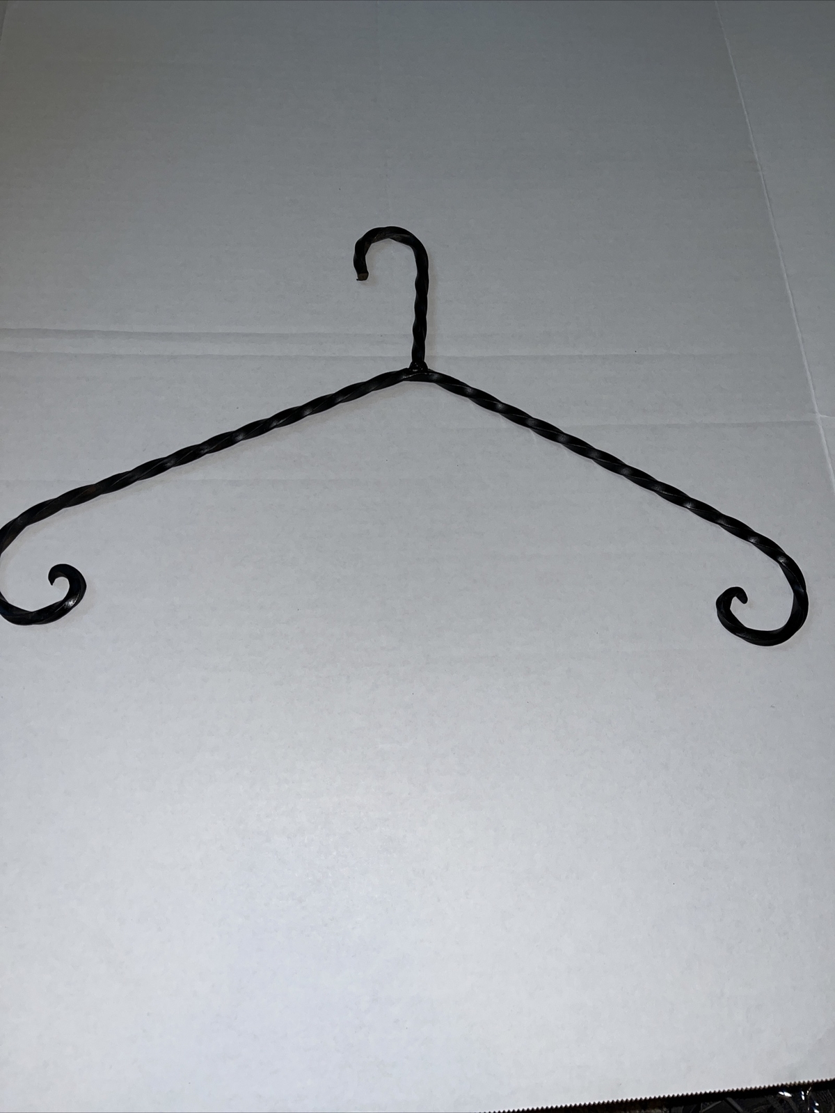 1Vintage Twisted Wrought Iron Clothes Hanger Free Sh… Gem