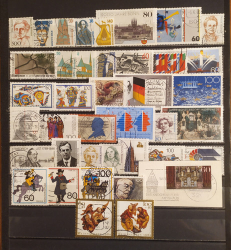 DF003 - Germany/RFT/BRD 1989 - 40 Used Stamps