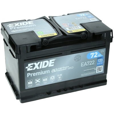 Exide EA722 12V 72 Ah 720A EN Autobatterie ersetzt 70Ah 74Ah 75Ah 77Ah