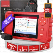 2024 LAUNCH X431 VII+ 2.0 Car OBD2 Diagnostic Scanner ABS SRS Engine Code Reader