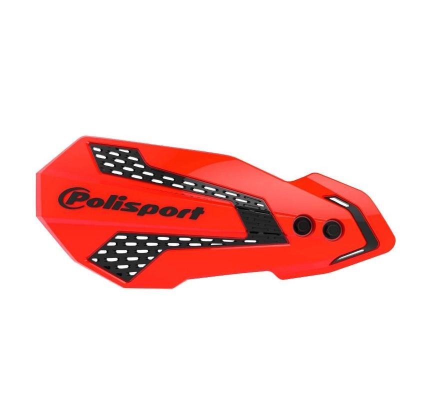 Protège-main version ouverte Polisport MX Flow bicolore rouge noir pour Honda CR
