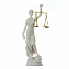 STATUA DEA GRECA THEMIS STATUINA CIECA SIGNORA GIUSTIZIA SCULTURA AVVOCATO RE...
