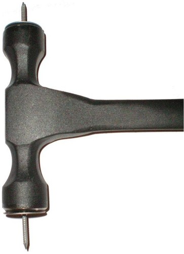 Magnetic Double Head Underlayment Installer Roofing Cap Nail Hammer Tool - Picture 3 of 3