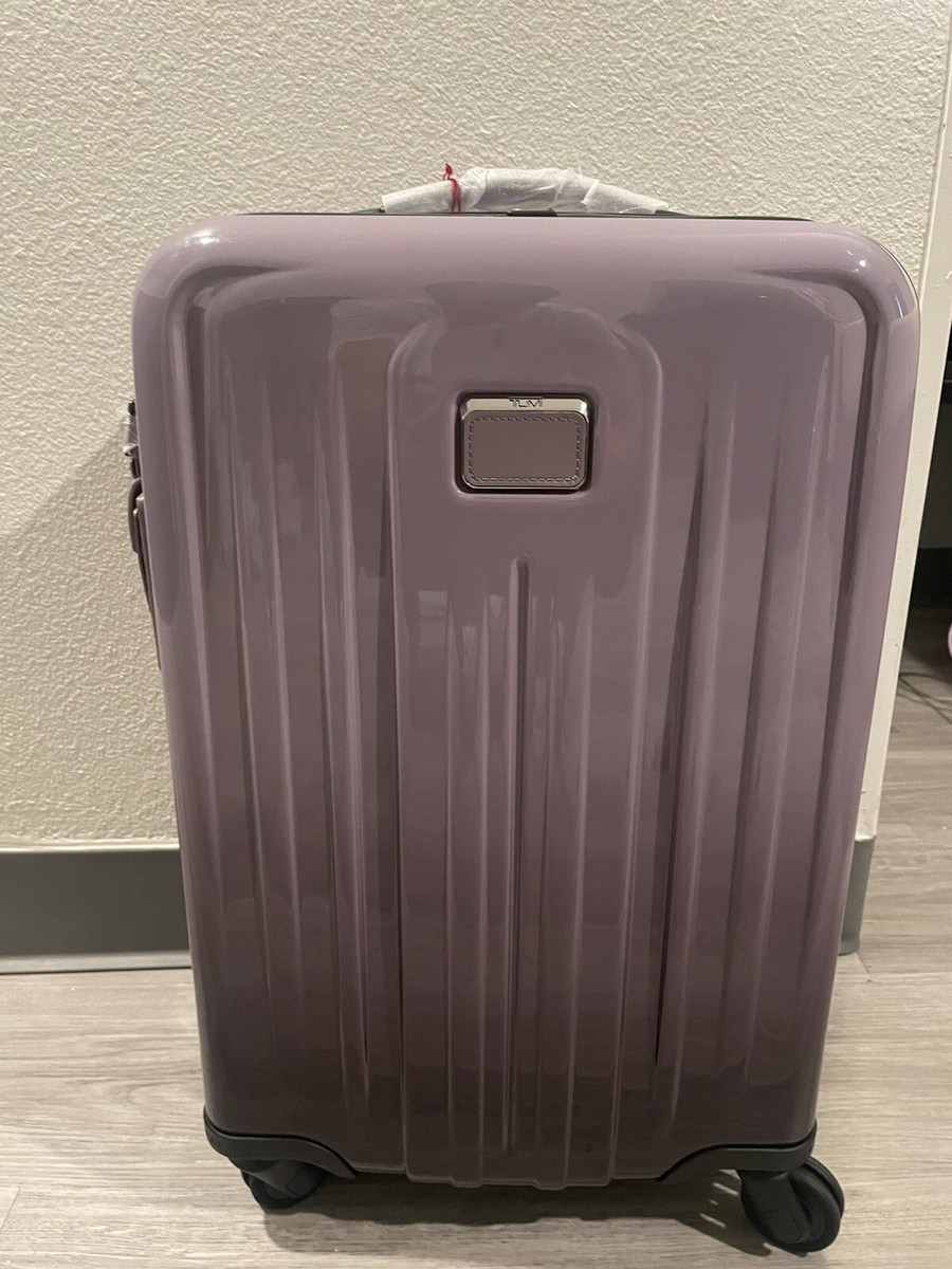 NWT Tumi International Expandable 4 Wheeled Carry On Purple $750