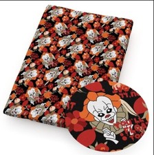 It Pennywise FAUX LEATHER SHEET 8" x 12" Boys of Horror 1223123 Clown SMOOTH