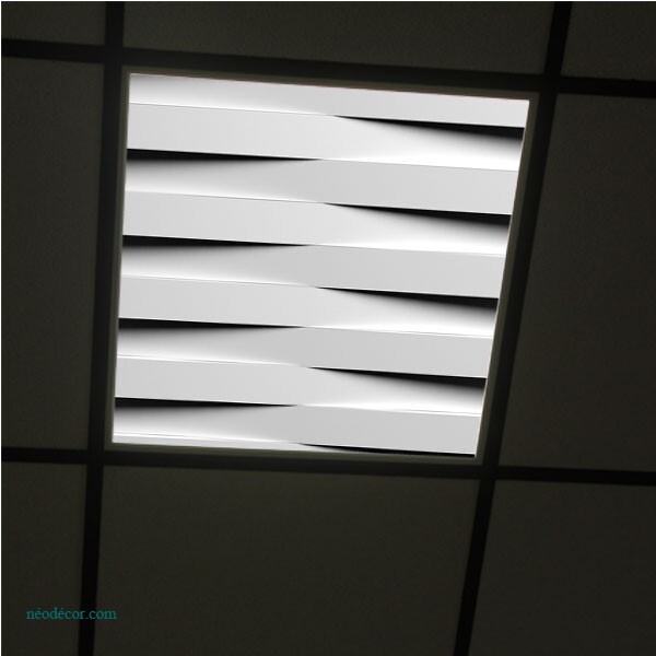 Plafond décoratif diffusant 60x60 pour dalle LED ciel nuageux ref DIFF 8503