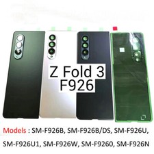 ForSamsung Galaxy Z Fold 3 5G SM-F926 Rear Glass Battery Cover Housing Back Door