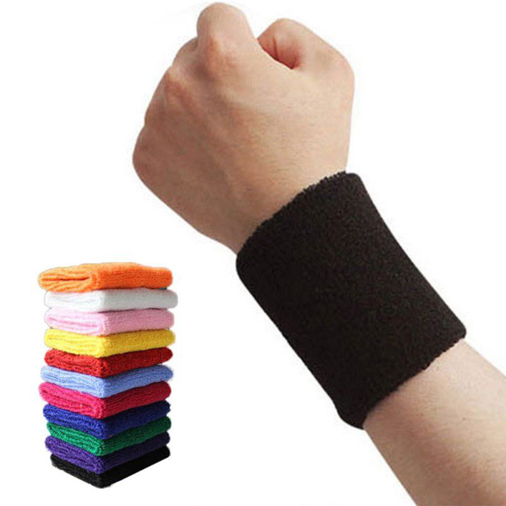 Sports Wrist Sweat Bands Wristbands Unisex 80s Fitness Sweatbands