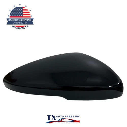 Passenger Side Mirror Cover Cap For 18-22 HONDA ACCORD Turn Signal Type Black RH