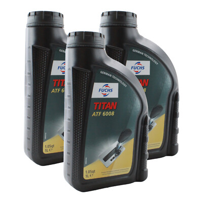 Fuchs 3 Liter TITAN ATF 6008 Transmission Fluid Lifeguard 8 Green 3 x 1L