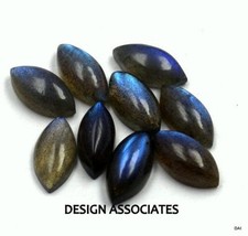 LABRADORITE RAINBOW EFFECT 14 X 7 MM MARQUISE CABOCHON CUT SOLD AS EACH