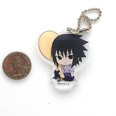 Sasuke Uchiha Naruto Shippuden Chibi Utensils Acrylic Keychain