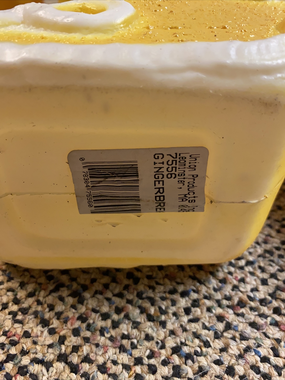 2 Vintage Gingerbread Blow Mold Reversable Boy Girl 24" Union Products