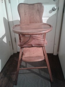 ebay wooden high chair