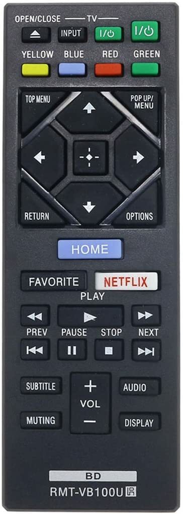 2 Pack Universal Remote for Sony Blu-ray DVD Player RMT-VB310U RMT-VB100U