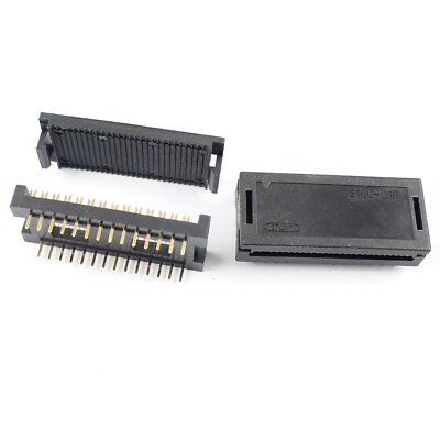 5Pcs 2.54mm x 15.24mm Pitch 28 Pin Male Header FD IDC Cable Transition Connector