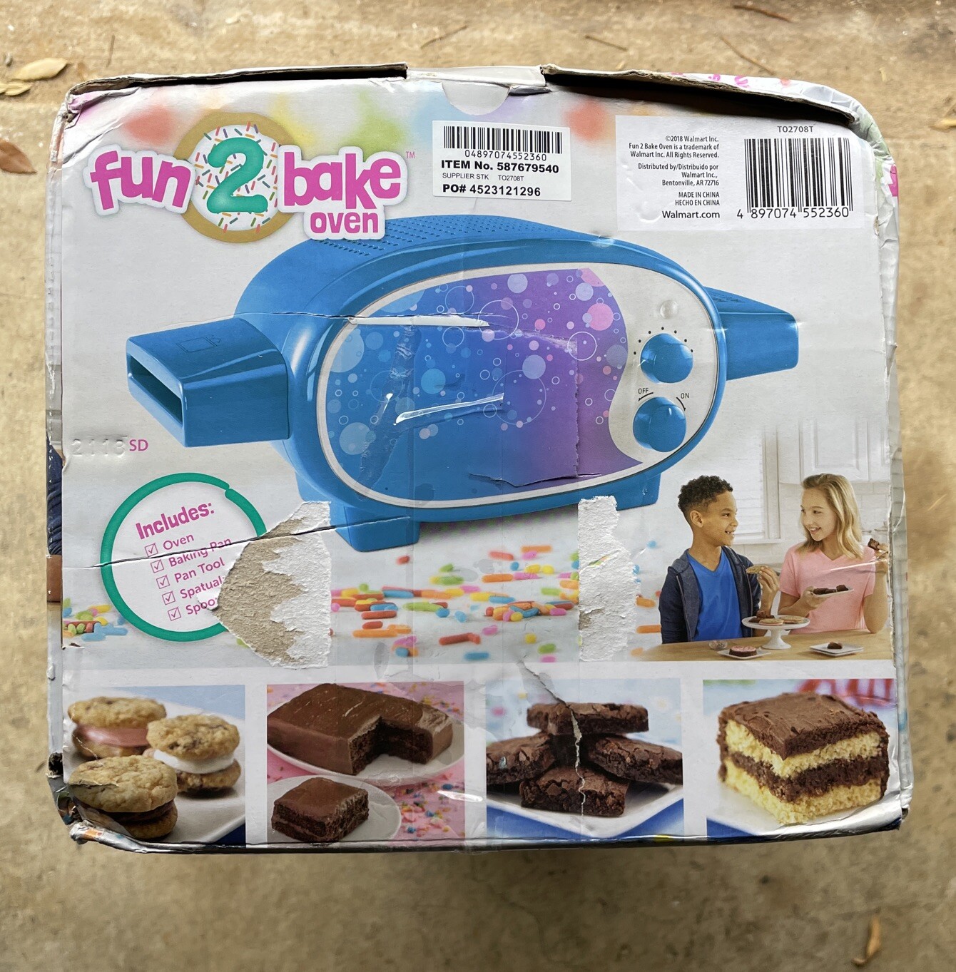 Fun 2 Bake Oven Like Easy Bake Oven BLUE New Condition! Open