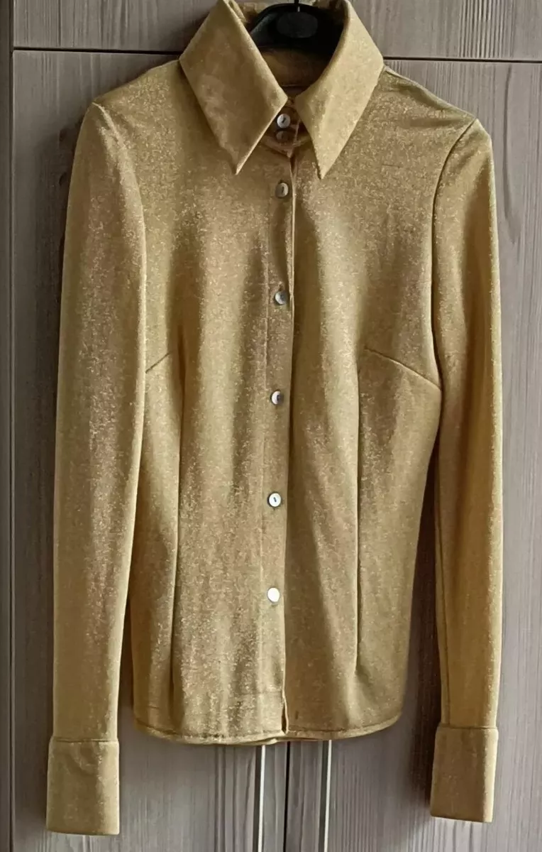 Camicia color oro sale
