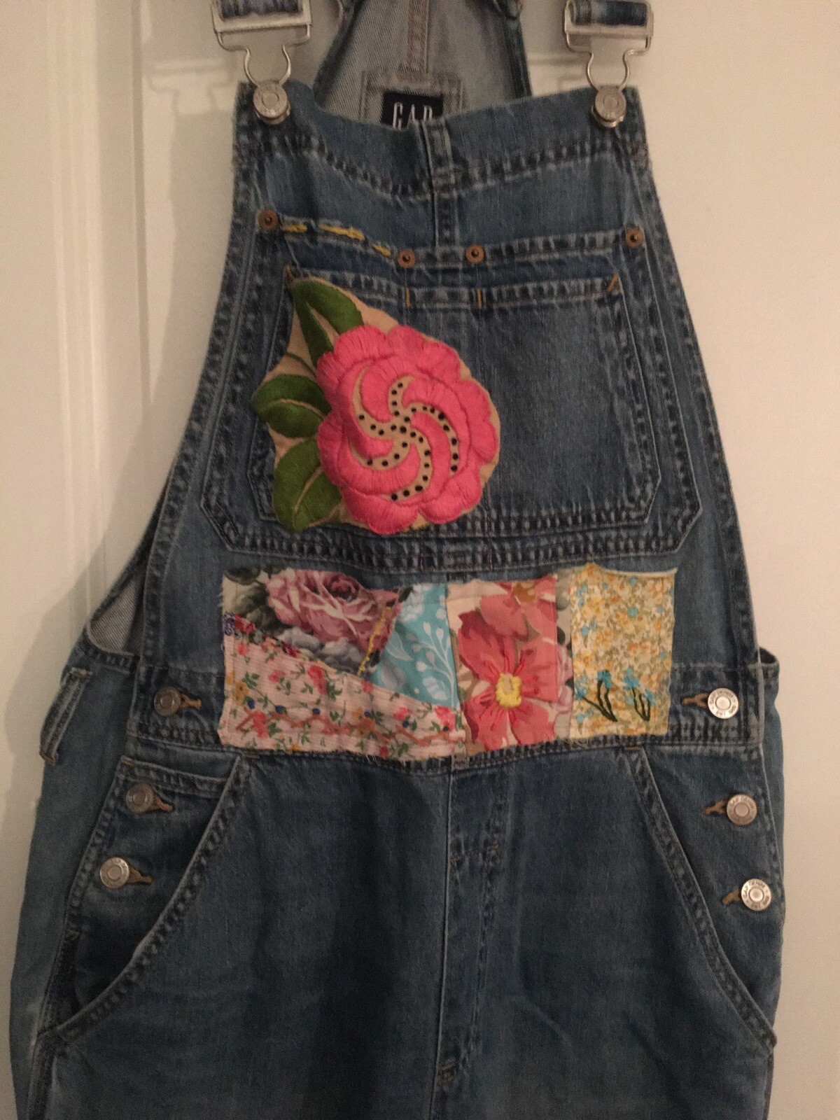 Gap Coveralls Small Patchwork - image 2