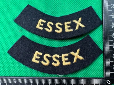 Titres d’Épaule Essex Pour Défense Civile Britannique WW2 - Photo 1/4