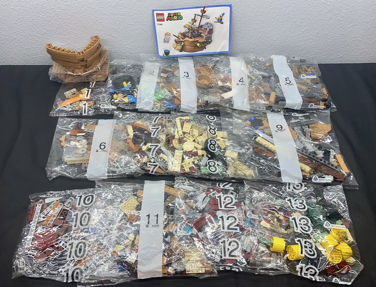 NO-MU NEW LEGO Super Mario Set (71391) Bowser's Airship No Box, Sealed