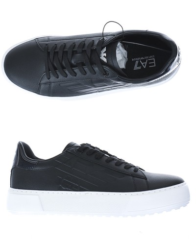 Scarpe Sneaker Emporio Armani Ea7 Pelle Uomo Nero X8X003XK003 2 | eBay