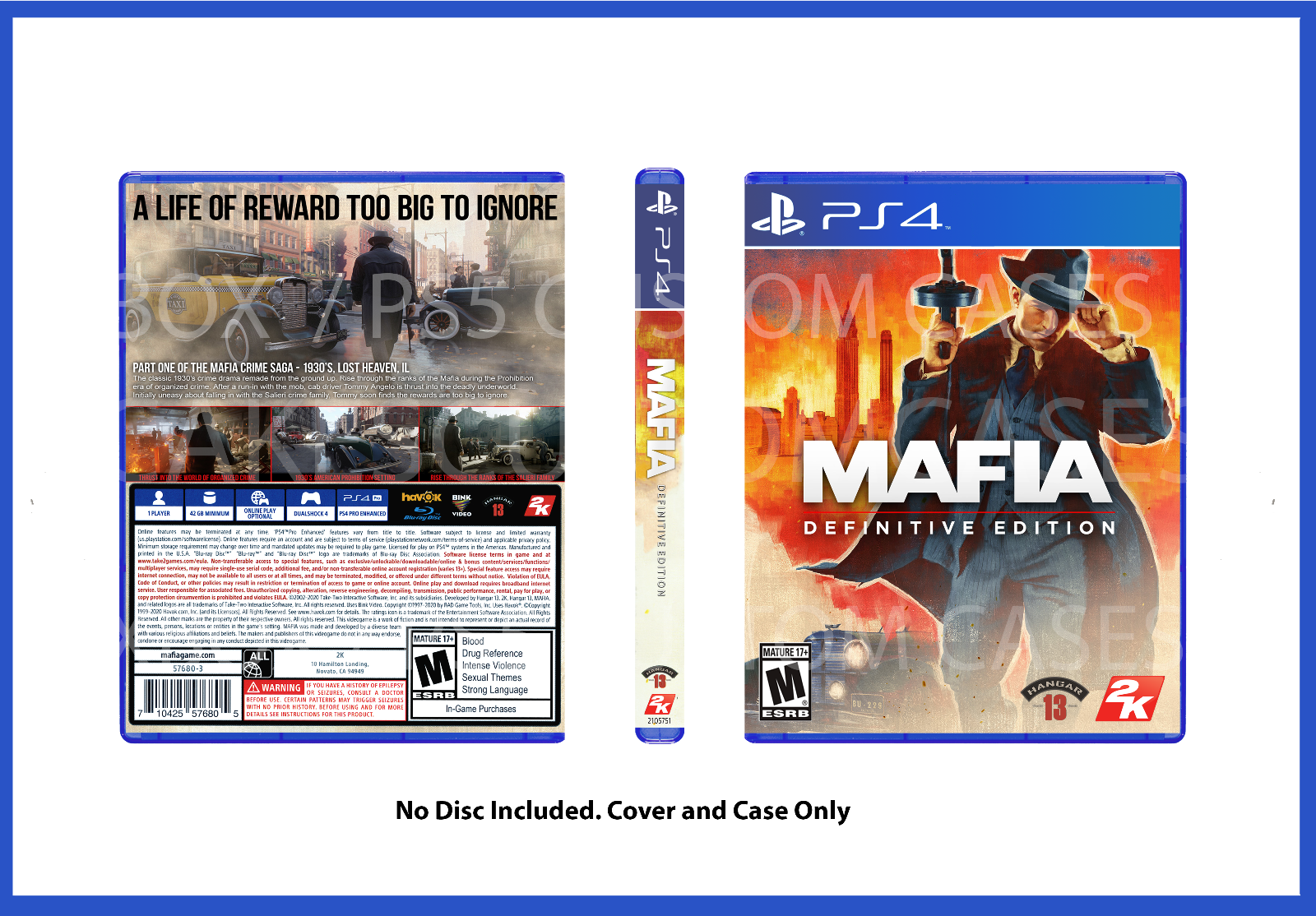 Ps4 - Mafia III Sony PlayStation 4 W/ Case #111