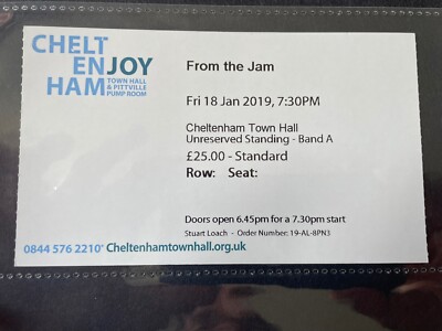 From The Jam Ticket 2019