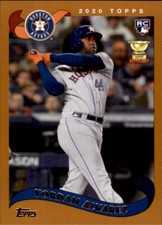 2020 Topps Archives YORDAN ALVAREZ 2002 Style Base Card Astros RC #222