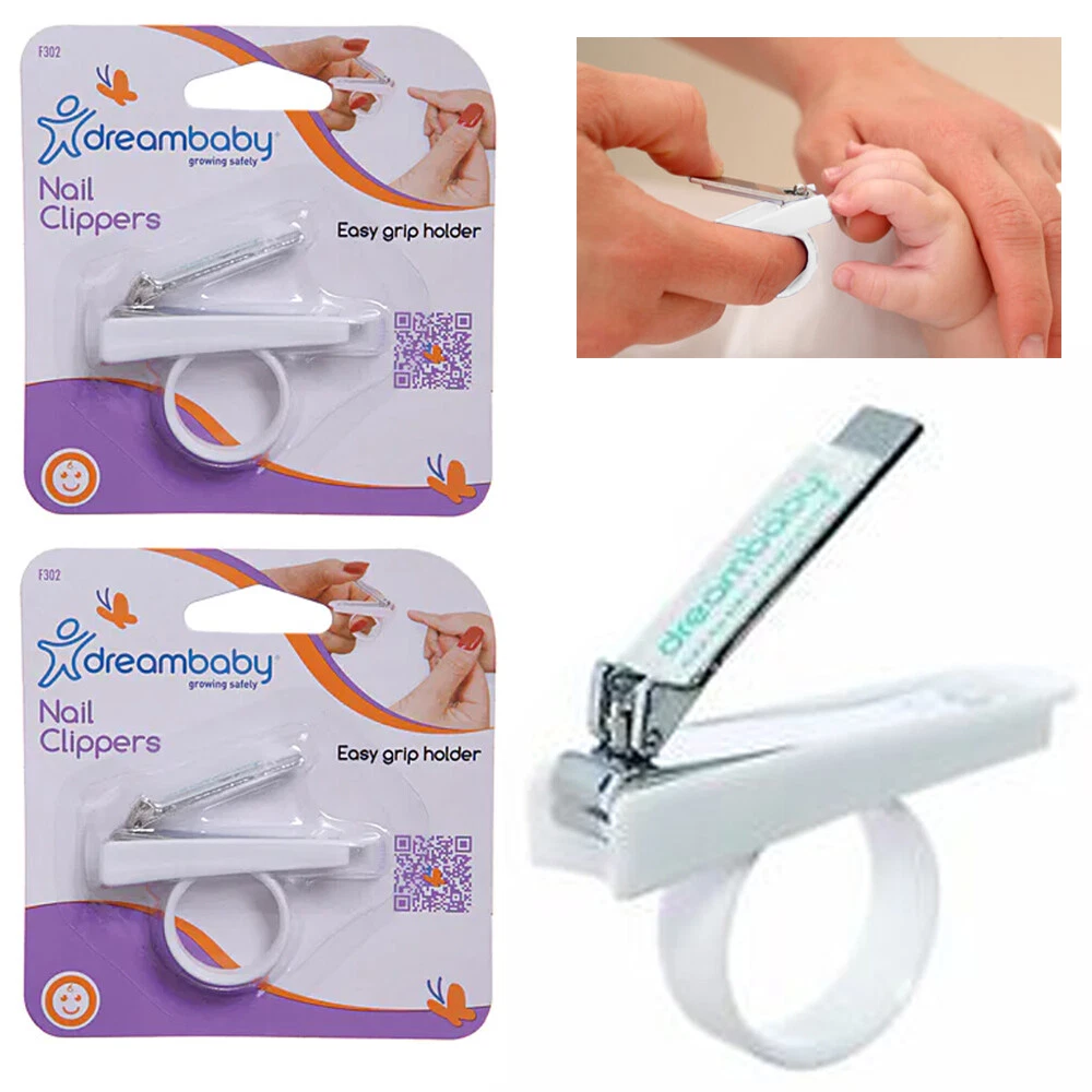 2 Pc Dreambaby Baby Finger Toe Nail Clippers Grooming Grip Cutter