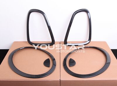 Carbon Headlight Tail Light Surround Cover for MINI R56 R57 R58 R59