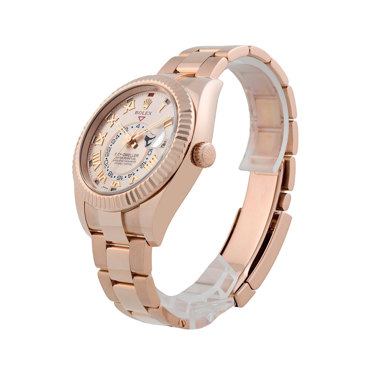 2018 Rolex Sky-Dweller 326935 18k Rose Gold 42mm Sundust