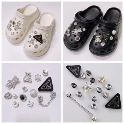 Shoes DIY Charms Accessories Bling Rhinestone Decor Set Girl Gift For Croc Shoes