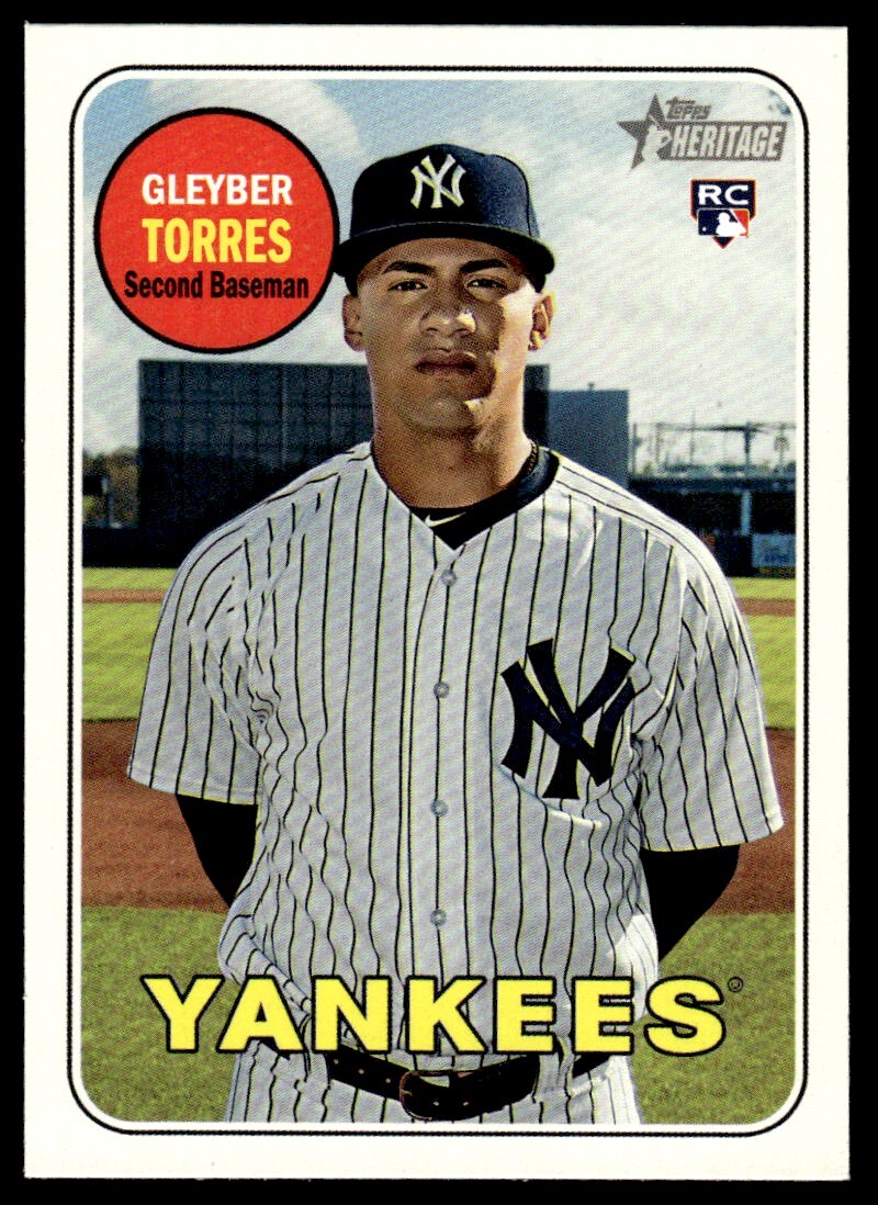 2018 Topps Heritage ROOKIE Gleyber Torres Rookie New York Yankees #603