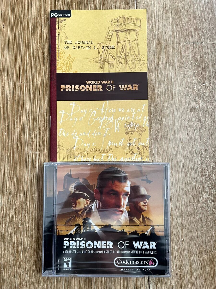 PRISONER OF WAR World War II WW2 Adventure PC Game CIB, Game inside sealed.  767649400430