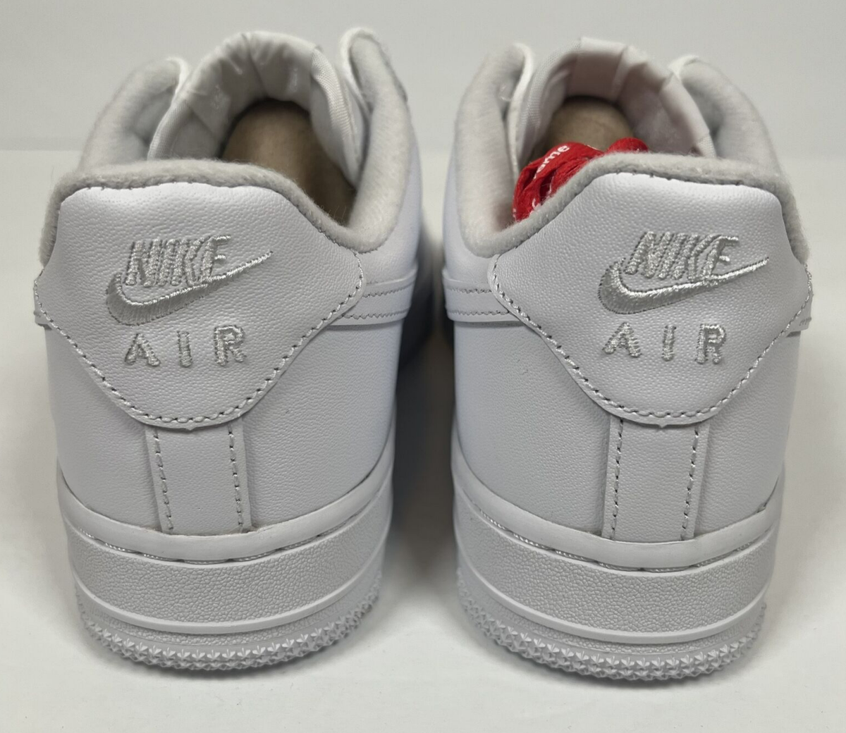 Size 6 - Nike Air Force 1 x Supreme Low Box Logo - White for sale