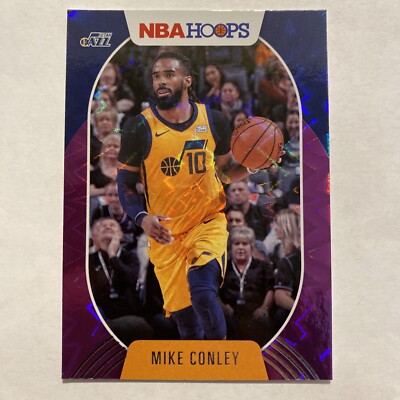 Mike Conley 2020-21 Panini NBA Hoops Purple Explosion Parallel #184 Utah Jazz