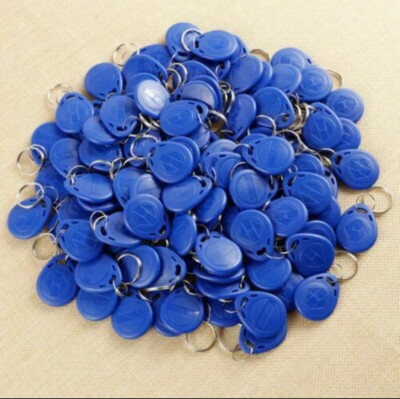 500 x BLAU 125 KHz RFID TK4100 EM4100 Nähe Personalausweis Token Tags Schlüsselanhänger