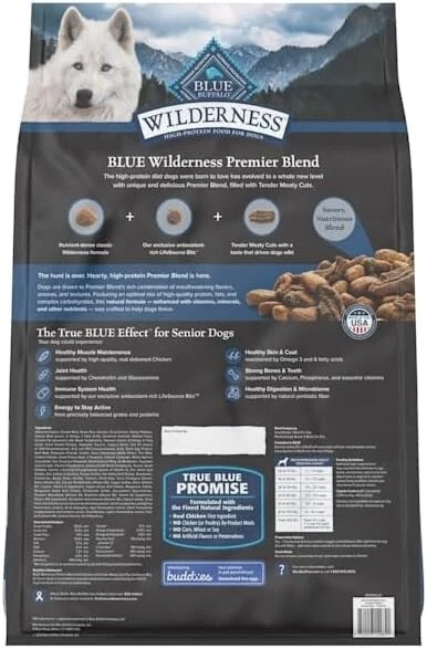 Wilderness senior dog outlet food