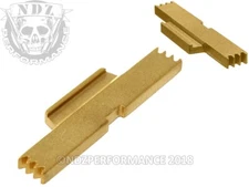 for Glock Extended Slide Lock Lever for Gen 1-5 Gold Tin TiCN, Glock 17, 19, 23