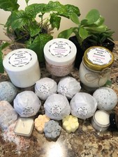 USA Handcrafted Organic Bath Bombs w Crystal Inside - Great Mother's Day Gift 