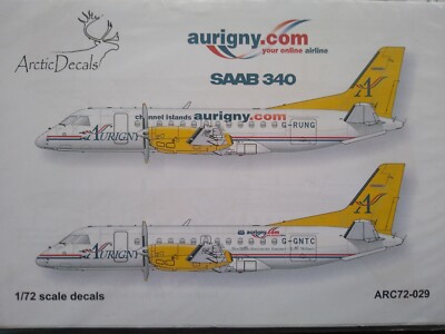 Saab 340 aurigny.com - Arctic Decals - 1/72 - neu - Decal