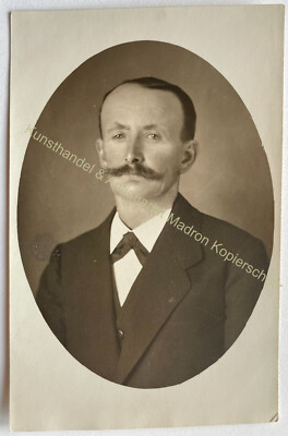 orig. Foto AK Herr Mann um 1910 Konstanz Wieser