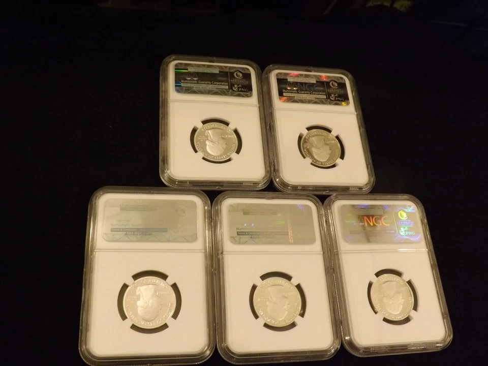 2014-S Quarters SILVER 5 Coin Set NGC PF 70 - Image 2 of 2
