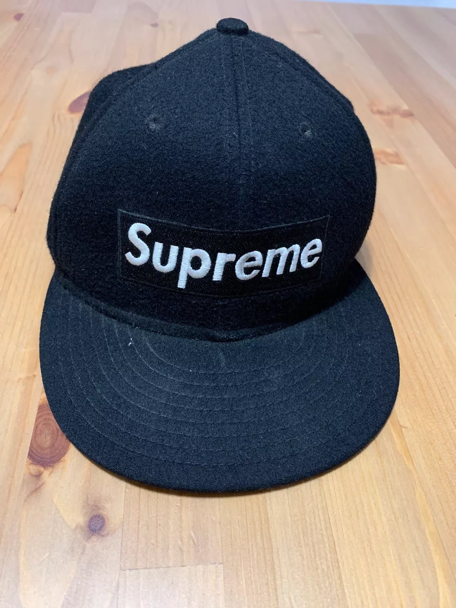 Supreme New Era fitted hat cap Wool 7 1/4 | eBay