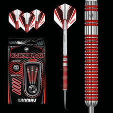 WINMAU OVERDRIVE 90 Tungsten 23 GRAM STEEL TIP DARTS 1434.23